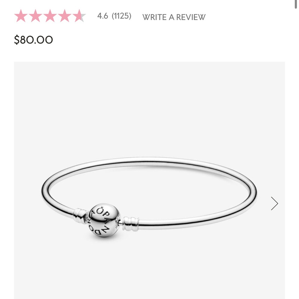 Pandora Moments Bangle Bracelet - Picture 4 of 5